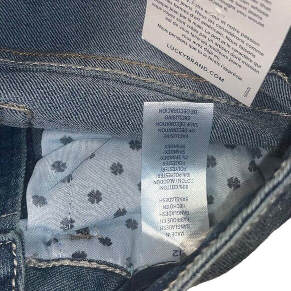 Lucky Brand Zoe Skinny Stretch Jeans Girls Size 12 New Basic Simple Girly Kids - Picture 9 of 9